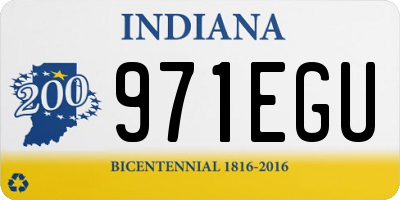 IN license plate 971EGU