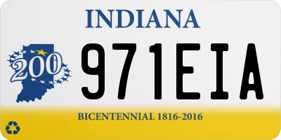 IN license plate 971EIA