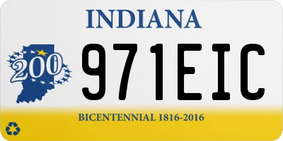 IN license plate 971EIC