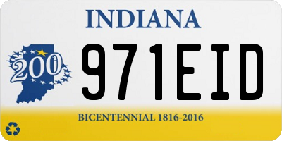 IN license plate 971EID