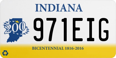 IN license plate 971EIG