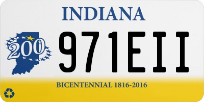 IN license plate 971EII