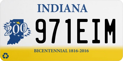 IN license plate 971EIM