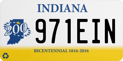 IN license plate 971EIN