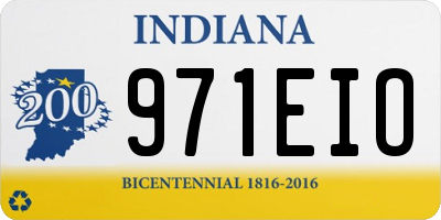 IN license plate 971EIO
