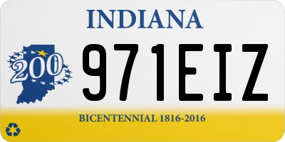 IN license plate 971EIZ
