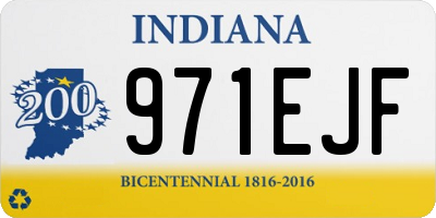 IN license plate 971EJF