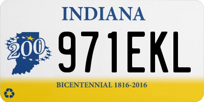 IN license plate 971EKL