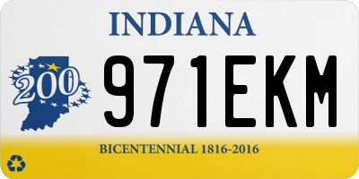 IN license plate 971EKM