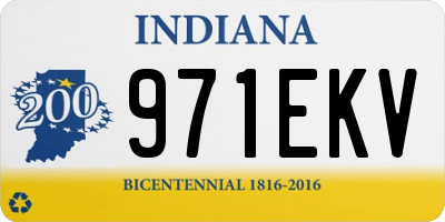 IN license plate 971EKV