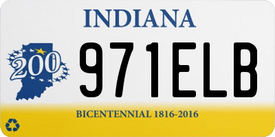 IN license plate 971ELB