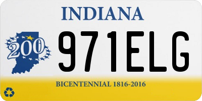 IN license plate 971ELG