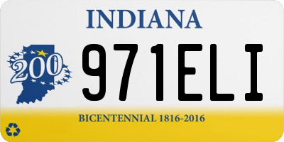 IN license plate 971ELI