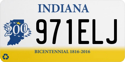 IN license plate 971ELJ