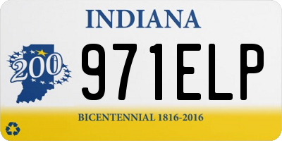 IN license plate 971ELP