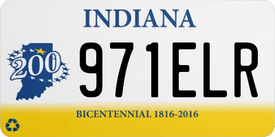 IN license plate 971ELR