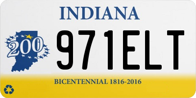 IN license plate 971ELT