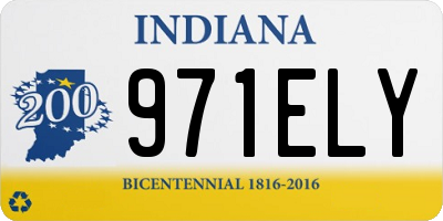 IN license plate 971ELY