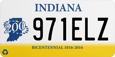 IN license plate 971ELZ