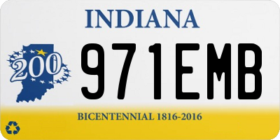 IN license plate 971EMB