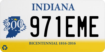 IN license plate 971EME