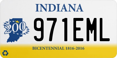 IN license plate 971EML