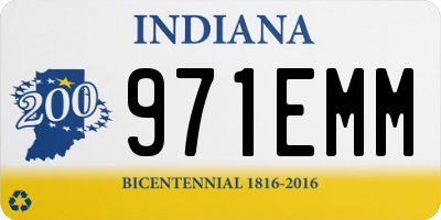 IN license plate 971EMM