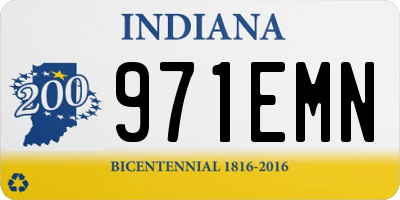 IN license plate 971EMN