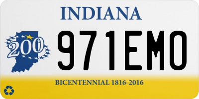 IN license plate 971EMO