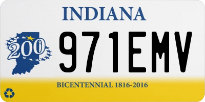 IN license plate 971EMV