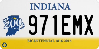 IN license plate 971EMX