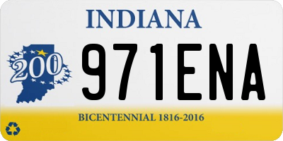 IN license plate 971ENA
