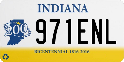IN license plate 971ENL