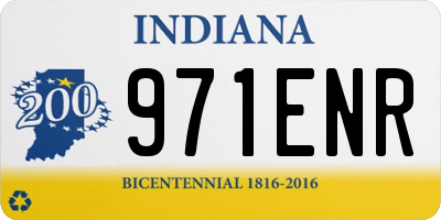 IN license plate 971ENR
