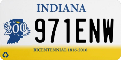 IN license plate 971ENW