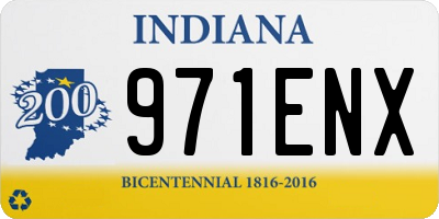 IN license plate 971ENX