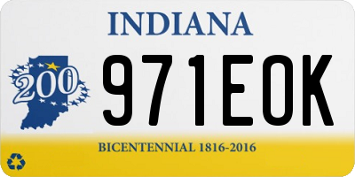 IN license plate 971EOK