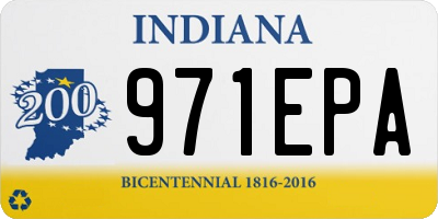 IN license plate 971EPA