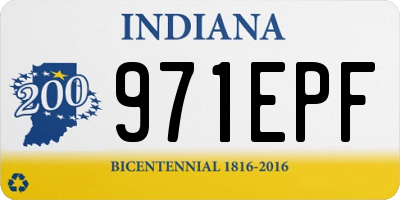 IN license plate 971EPF
