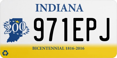 IN license plate 971EPJ