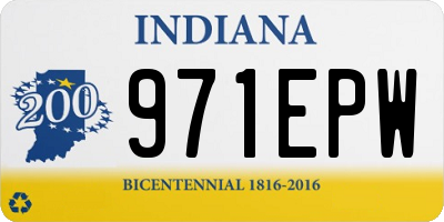 IN license plate 971EPW