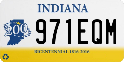 IN license plate 971EQM