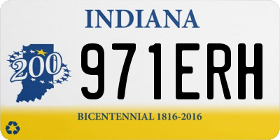 IN license plate 971ERH