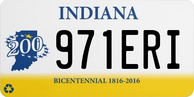IN license plate 971ERI