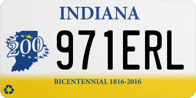 IN license plate 971ERL