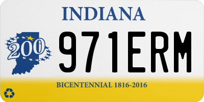 IN license plate 971ERM