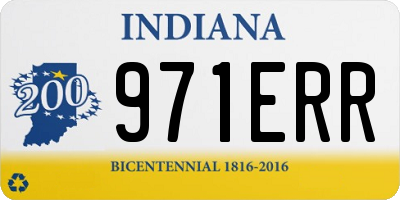 IN license plate 971ERR