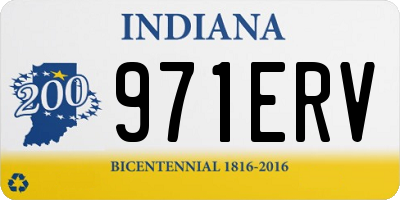 IN license plate 971ERV