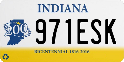 IN license plate 971ESK