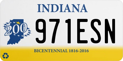 IN license plate 971ESN